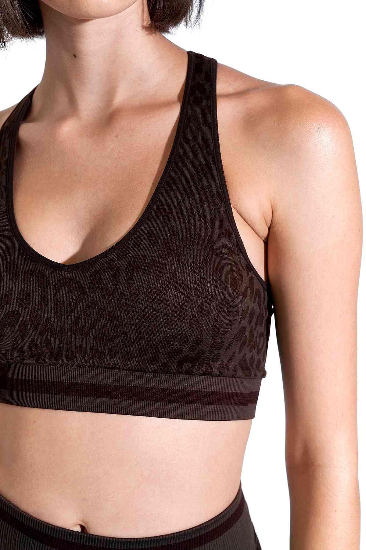 Leo Stripe Deep V Bra