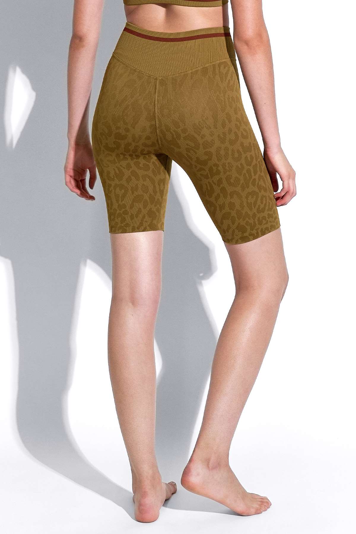 Leo Stripe V-Back Biker Short