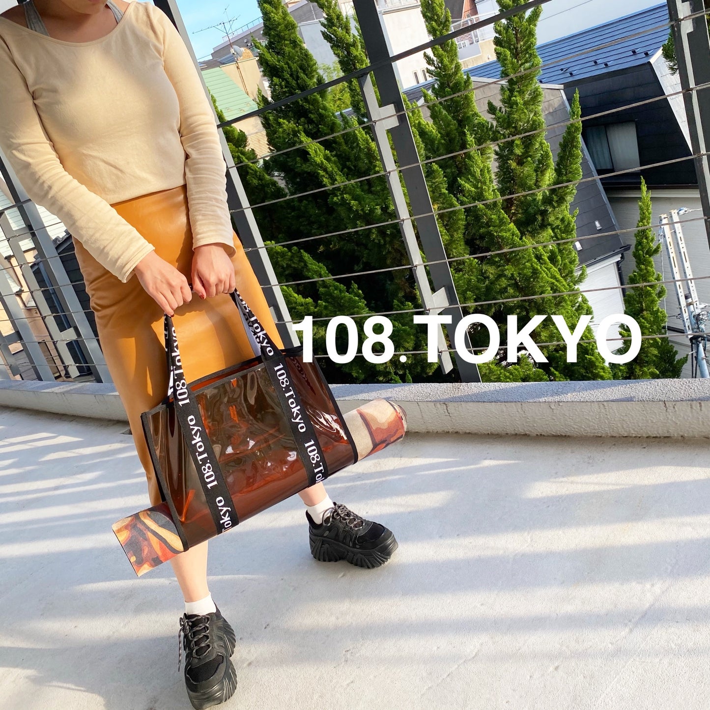 108originalヨガマットポケット付きバック