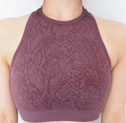 Polished Python Racer Crop